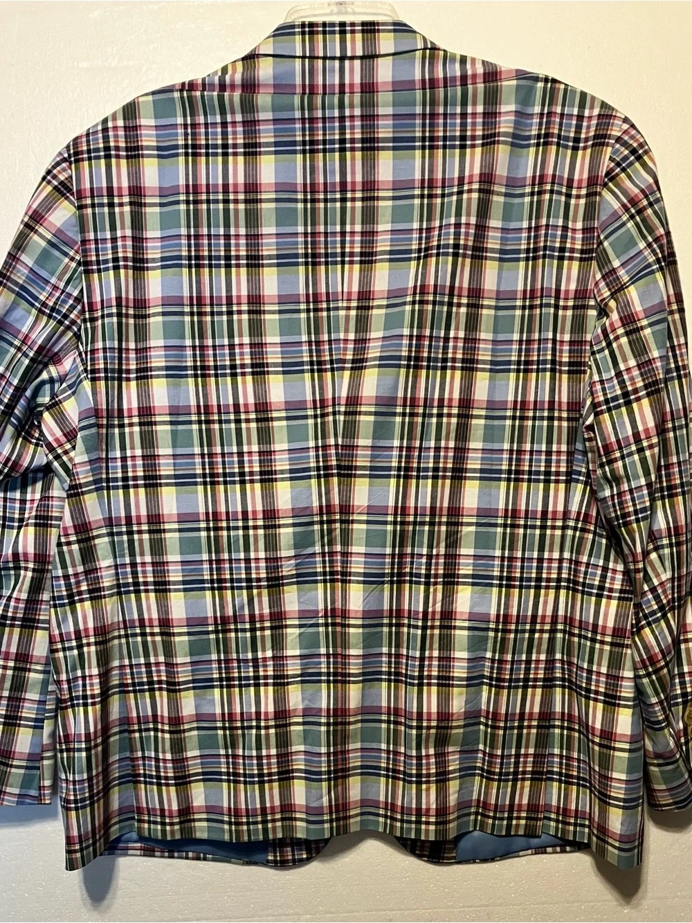 crown & ivy 46S Multicolor Plaid Blazer in Blue, Green, Red